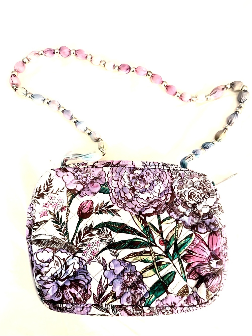 VERA BRADLEY Shoulder Bag, Lavender Meadow pattern - Picture 2 of 4